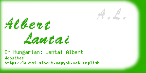 albert lantai business card